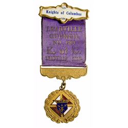 Knights of Columbus Masonic Badge, Leadville