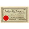 Image 1 : The Moana Hotel Company Stock Certificate, 1900