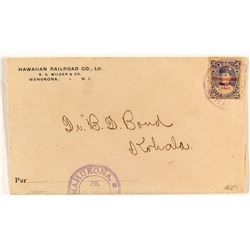 Early Cover for Hawaiian Railroad Company