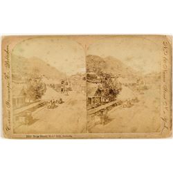Main Street Gold Hill Stereoview