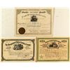 Image 1 : Three Rare Texas Stock Certificates (Lumber, Railroad, Etc.)