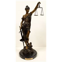 Blind Justice Bronze Scuplture