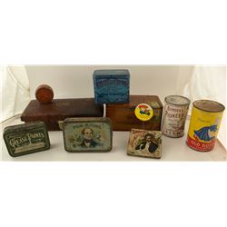 Misc. Group of Boxes and Tins (including Cigar/Tobacco)