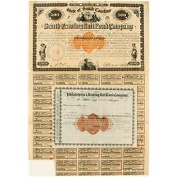 Pair of RN Revenue Railroad Bonds and Stocks