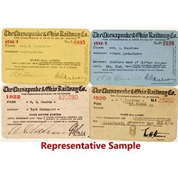 Chesapeake & Ohio Railway Co. Passes (18)