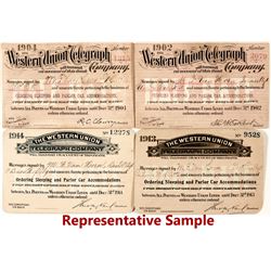 Western Union Telegraph Co. 1/2 Rate Passes (11)