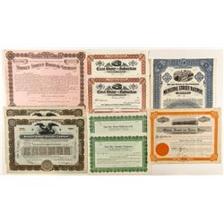 Bay Area Street Rail Stock Certificates