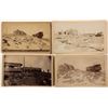 Image 1 : Cabinet Cards of Trains & Buildings on Pikes Peak Summit