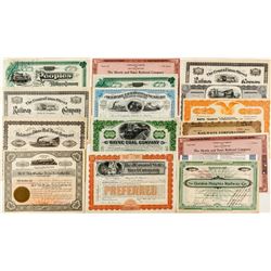 Delaware Railroad Stock Certificate Collection