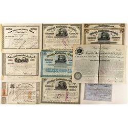 Pre-1900 Chicago Railroad Stock Certificates & Bond