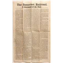 Somerset Railroad Broadside