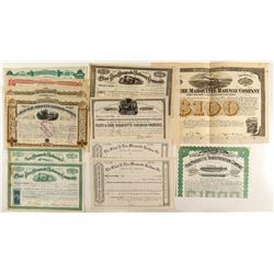 Flint & Pere Marquette Railway Bonds & Stock Certificates