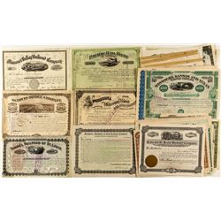 Missouri Railroad Bonds & Stock Certificates (32)