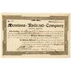 Image 1 : Montana Railroad Company Stock Certificate