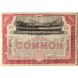 Hudson & Manhattan Railroad Stock Certificate