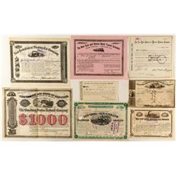 Premier Pre-1900 New York Railroad Stock Certificates