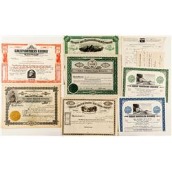 Miscellaneous Oregon Railroad Stock Certificates