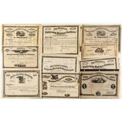 Pre-1900 Philadelphia Railroad Stock Collection