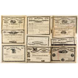 Pre-1900 Philadelphia Railroad Stock Collection