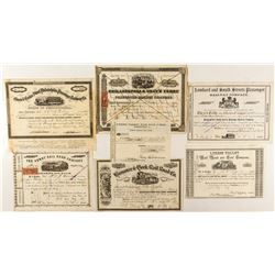 Choice Early Pennsylvania Railroad Stock Certificates