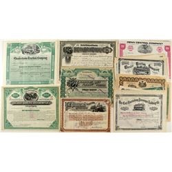 Group of Pennsylvania Railroad Stock Certficates