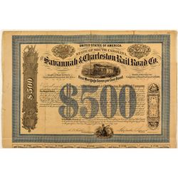 The Savannah & Charleston Rail Road Company Bond