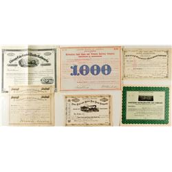 Wisconsin Railroad Stock Certificates (7)