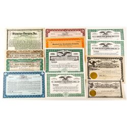 Automobile Stock Certificate Collection
