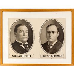 William H. Taft and James S. Sherman Pictures/ Poster (1908 Republican Presidential Ticket)