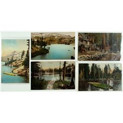 Five Hand-colored Fallen Leaf Lake Postcards