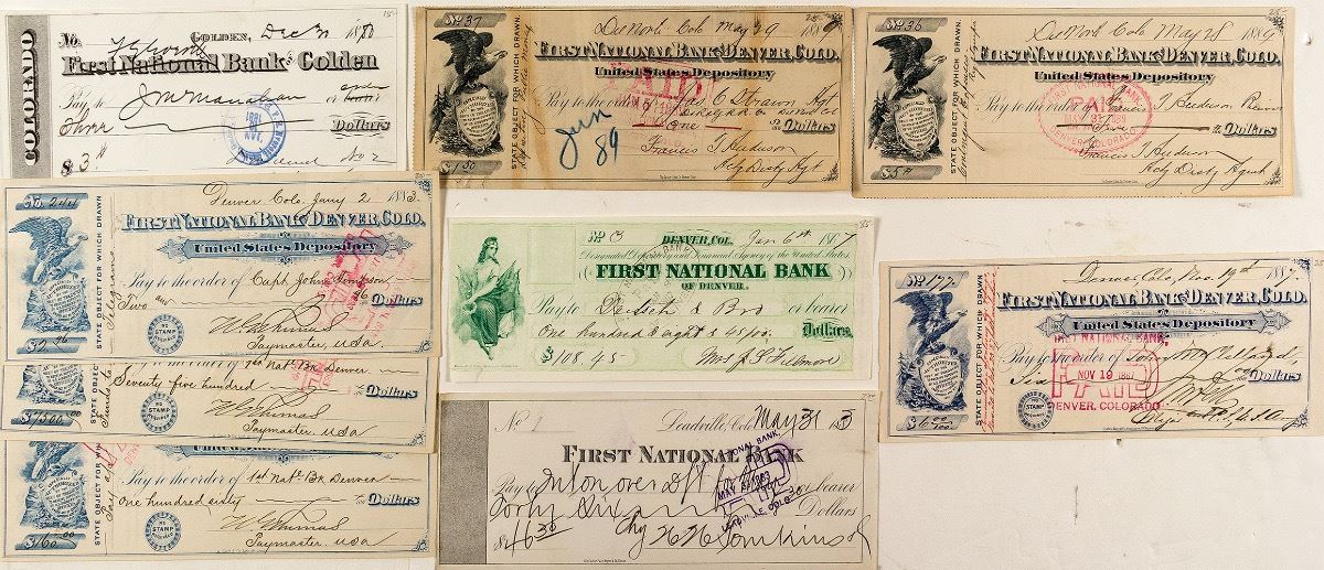 Colorado First National Bank Checks (9)