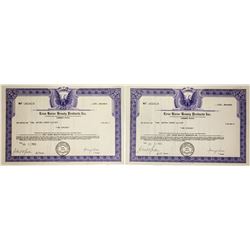 Lena Horne Beauty Products Inc. Stock Certificates (2)