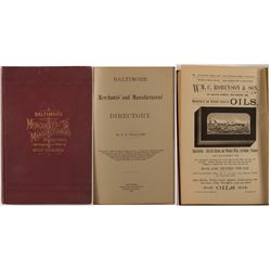 Baltimore Merchants and Manufacturers Directory with Compliments to Trade of West Virginia