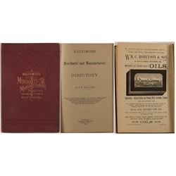 Baltimore Merchants and Manufacturers Directory with Compliments to Trade of West Virginia