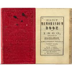 1860 Woman's Diary