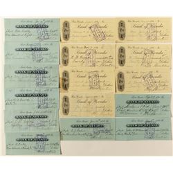 Theodore Winters Bank of Nevada checks (Reno)