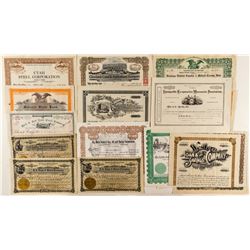 Utah Non-Mining Stock Certificates