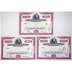 United States Banknote Corporation Stock Certificates (3)