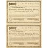 Image 1 : Two Choice Territorial Singing Society Stock Certificates