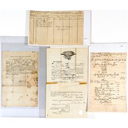 Early Eastern US Shipping Documents and Manifests Collection