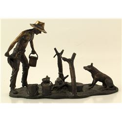 "Campfire" Bronze Sculpture