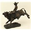 Image 1 : "Bucking Bronco" Bronze Sculpture by Eddie  Hackman