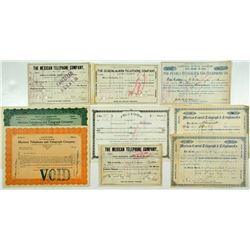 Mexico Telegraph & Telephone Stock Certificates Group