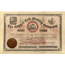 Copper Belt Mining Company Stock Certificate