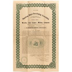 The Needles Eye Copper Mining Co. Co-Op Certificate