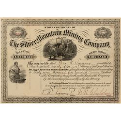 Silver Mountain Mining Company Stock Certificate