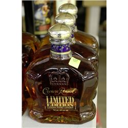 THREE 750ML BOTTLES OF CROWN ROYAL LIMITED