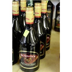 THREE 750ML BOTTLES OF MC GRATH'S IRISH CREAM