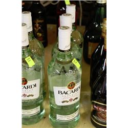THREE 1.14L BOTTLES OF BACARDI SUPERIOR RUM