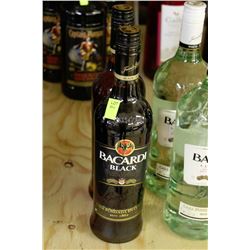 TWO 750ML BOTTLES OF BACARDI BLACK CRAFTED RUM